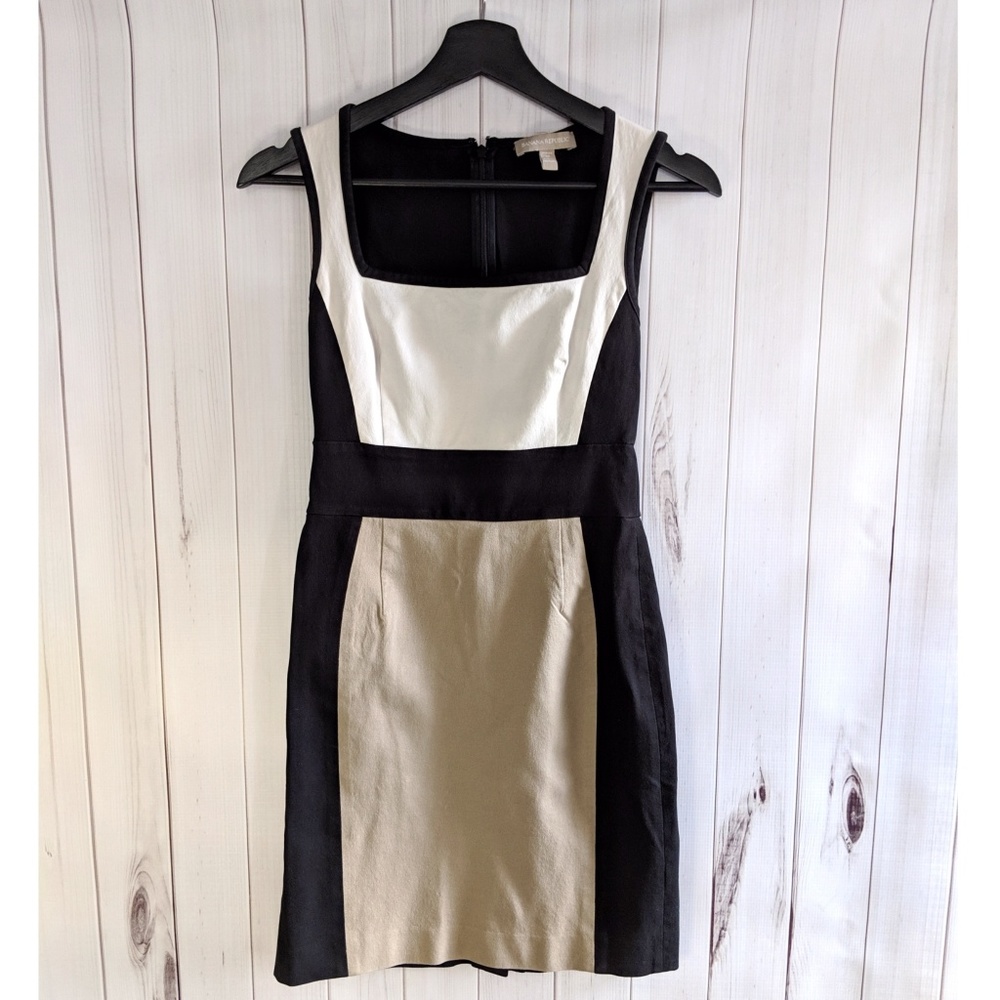 Banana Republic Color Block Sleeveless Dress